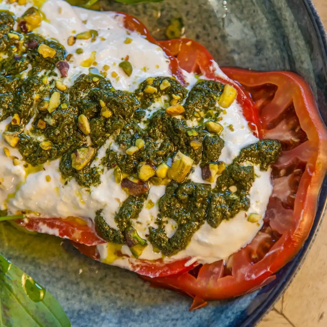 nuestro carpaccio tomate rosa carpaccio de tomate rosa Barbastro